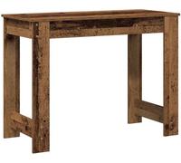 Escritorio de estilo vintage con aspecto de madera envejecida, 100x45x75 cm, fabricado en material de madera