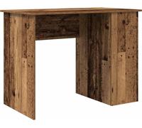 Escritorio de estilo vintage con aspecto de madera envejecida, 100x55x75 cm, fabricado en material de madera