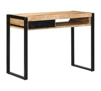 vidaXL Escritorio madera maciza de mango 100x50x75 cm Estilo industrial