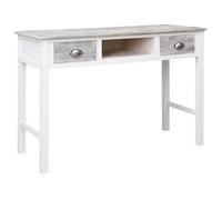 vidaXL Escritorio de madera gris 110x45x76 cm