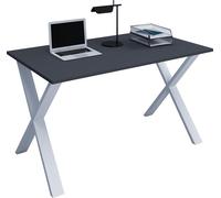 Escritorio de madera | H. 76 x W. 110 x T. 80 cm | Mesa de ordenador simple | pies hechos de metal de alta calidad | Mesa de trabajo | Muebles de oficina - Lona X