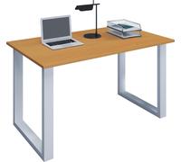 Escritorio de madera | H. 76 x W. 80 x D. 50 cm | Mesa de ordenador simple | pies hechos de metal de alta calidad | Mesa de trabajo | Muebles de oficina - Lona U