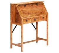 Escritorio De Madera Maciza De Acacia 90x40x107 Cm Vidaxl