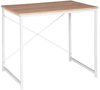 Escritorio de ordenador plegable, modelo practic de 100 x 50 cm mesa escritorio moderno con estructura metálica(taupe)