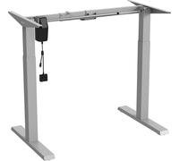 Escritorio de pie y sentado, estructura de mesa eléctrica, escritorio con altura ajustable, altura máxima de 123 cm, panel táctil, escritorio de oficina con capacidad de hasta 70 kg (sin tablero), col