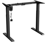 Escritorio de pie y sentado, estructura de mesa eléctrica, escritorio con altura ajustable, altura máxima de 123 cm, panel táctil, escritorio de oficina con capacidad de hasta 70 kg (sin tablero), col