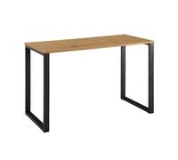 Escritorio decoración roble / negro 120 x 60 x 76 cm mesa de diseño