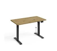 Escritorio eléctrico 120 cm ergo madera y negro