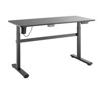 Escritorio eléctrico Ergo Office, regulable en altura, gris, altura máxima 118cm