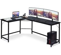Escritorio en forma de L - Escritorio de esquina - Escritorio para juegos - Escritorio para PC - Escritorio de oficina en forma de L - Con soporte para la torre del ordenador