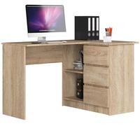 Escritorio esquinero b16 akord color roble sonoma 124 cm