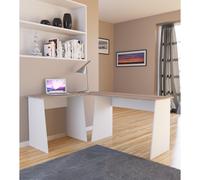 Escritorio esquinero de madera Escritorio angular Escritorio de trabajo Escritorio de ordenador Masola Escritorio esquinero de madera Escritorio angular Escritorio de trabajo Escritorio de ordenador M