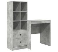 vidaXL Escritorio 115,5 x 50 x 127 cm 2 uds. Multicolor Gris hormigón