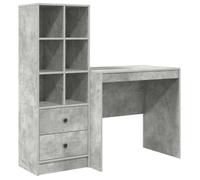 vidaXL Escritorio 125,5 x 50 x 127 cm 2 uds. Multicolor Gris hormigón