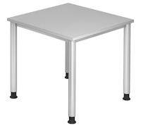Escritorio H x P 685 - 810 x 800 mm, 4 patas de tubo redondo