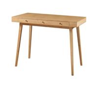 Escritorio hässleholm con 3 cajones bambú 100x50x75cm - natural [en.casa]