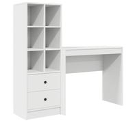 Escritorio Hedwig Max Con Estantería 6 Comportamientos + 2 Cajones Blanco