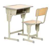 Escritorio HOMCOM para Niños, Estilo Vintage, Juego de Escritorio y Silla Ajustable, Caja de Almacenamiento, Pulsera