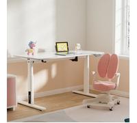 Escritorio Infantil Regulable En Altura Ringe Aglomerado Acero 120 X 60 Cm - Blanco [pro.tec]