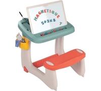 Escritorio infantil Smoby Petit Ecolier, con 80 accesorios, color verde, dimensiones 63 x 69 x 58 cm, recomendado a partir de 3 años