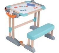 Escritorio infantil, transformable en pizarra de doble cara, con 80 accesorios incluidos, a partir de 3 años, Smoby Modulo Space