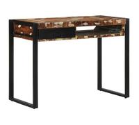 Escritorio Madera Maciza Reciclada Multicolor 100x50x75 Cm Vidaxl