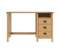Escritorio - mesa de ordenador con 3 cajones madera de pino 120x50x74 cm