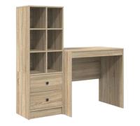 Escritorio - mesa de ordenador con almacenamiento con cajón 2 pcs roble sonoma