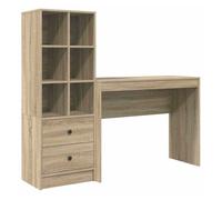 Escritorio - mesa de ordenador con almacenamiento con cajón 2 pcs roble sonoma