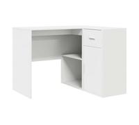 Escritorio - mesa de ordenador de esquina con cajón 2 pcs blanco 102 x 50 x 75 cm