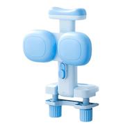 Escritorio para mentón auxiliar para el aprendizaje, color azul | Soporte de abrazadera de ABS con diseño de almacenamiento plegable diario