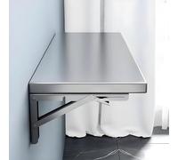 Escritorio plegable de 50 kg de capacidad, mesa de cocina compacta que ahorra espacio, mesa de buffet para habitaciones pequeñas, lavandería, 70 x 40 cm / 27.6x15.7in