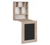 Escritorio plegable, de pared, modelo TILT ARTISAN, en roble/ mate. Escritorio para ordenador, escritorio de pared, mesa plegable