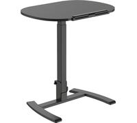 Escritorio plegable - Negro - Altura ajustable de 73 a 111 cm - Superficie inclinable - Portátil y compacto
