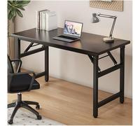 Escritorio plegable y cortador, mesa de estudio de oficina, escritorio de escritura que ahorra espacio, no requiere montaje, diseño simple para oficina en casa, negro, 80 x 50 cm / 31.5x19.69in