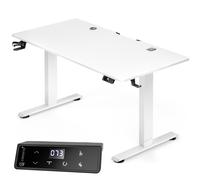 Escritorio regulable en altura blanco 120x60x72-117cm