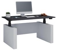 Escritorio regulable en altura, regulable de forma continua de 71 a 120 cm, regulable eléctricamente en altura, dimensiones del escritorio para ordenador: 140 x 80 cm, escritorio de oficina Salia.