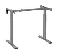 Maclean Sit-Stand Desk Frame | Escritorio de Oficina de Altura Ajustable Manualmente máx. 118cm | Escritorio Ergonómico Cargable hasta 60kg | MC-790NG