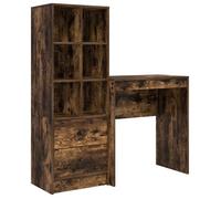 vidaXL Escritorio 115,5 x 40 x 127 cm 2 uds. Multicolor Roble ahumado