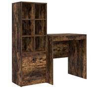 vidaXL Escritorio 115,5 x 50 x 127 cm 2 uds. Multicolor Roble ahumado
