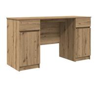 vidaXL Escritorio Roble Artisan 140 x 49 x 76 cm Madera contrachapada, Escritorio Minimalista, Diseño Rectangular, Oficina Moderna, Estudio Chic, Madera Ingenierizada, Espacio Elegante