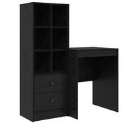 Escritorio Roble Negro 105,5 X 50 X 127 Cm 2 Uds. Vidaxl