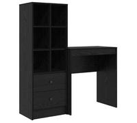 vidaXL Escritorio 115,5 x 40 x 127 cm 2 uds. Multicolor Roble negro
