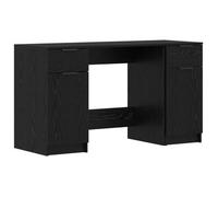 vidaXL Escritorio Roble Negro 133 x 50 x 75 cm Madera de ingeniería