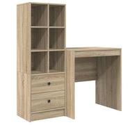 vidaXL Escritorio 115,5 x 50 x 127 cm 2 uds. Multicolor Roble sonoma