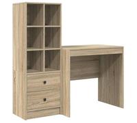 vidaXL Escritorio 125,5 x 50 x 127 cm 2 uds. Multicolor Roble sonoma