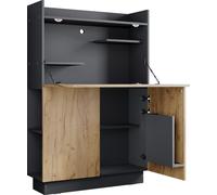 Escritorio secretario Vicco Alena Antracita/roble dorado 85 x 28.6 cm, Model 57833