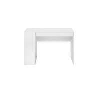 Escritorio teo 2 compartimentos y cajón blanco 74,5x115x50 cm