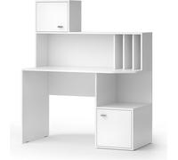 Escritorio Vicco Alwin Blanco 115 x 55 cm con 2 puertas, Model 50009