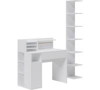 Escritorio Vicco Blanco 2 partes, con estantería, Model 41631